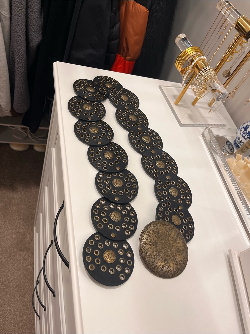 Black and Gold Decorative Belt